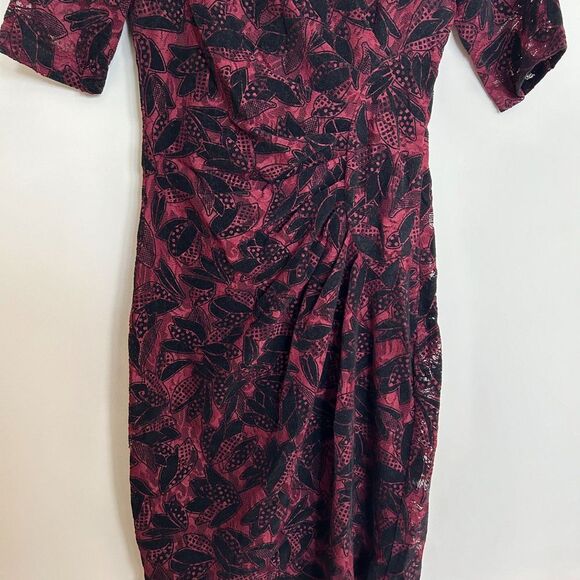 Maeve Elorn Velvet and Lace Ruched Dress - Picture 6 of 9